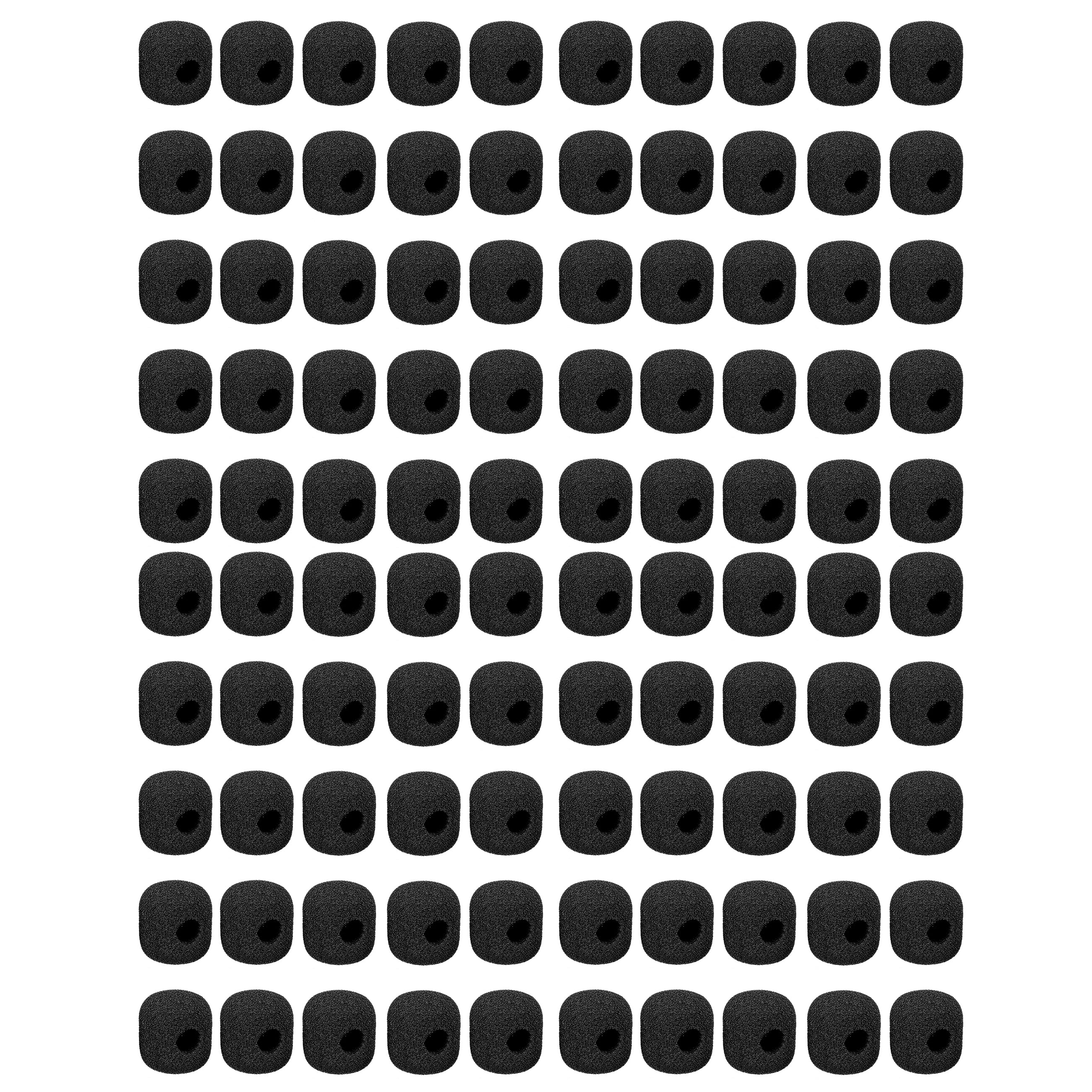Shure SM31 & PGA31 Microphone Windscreens 100-Pack (Black) - Professional Studio & Live Performance Wind Protection
