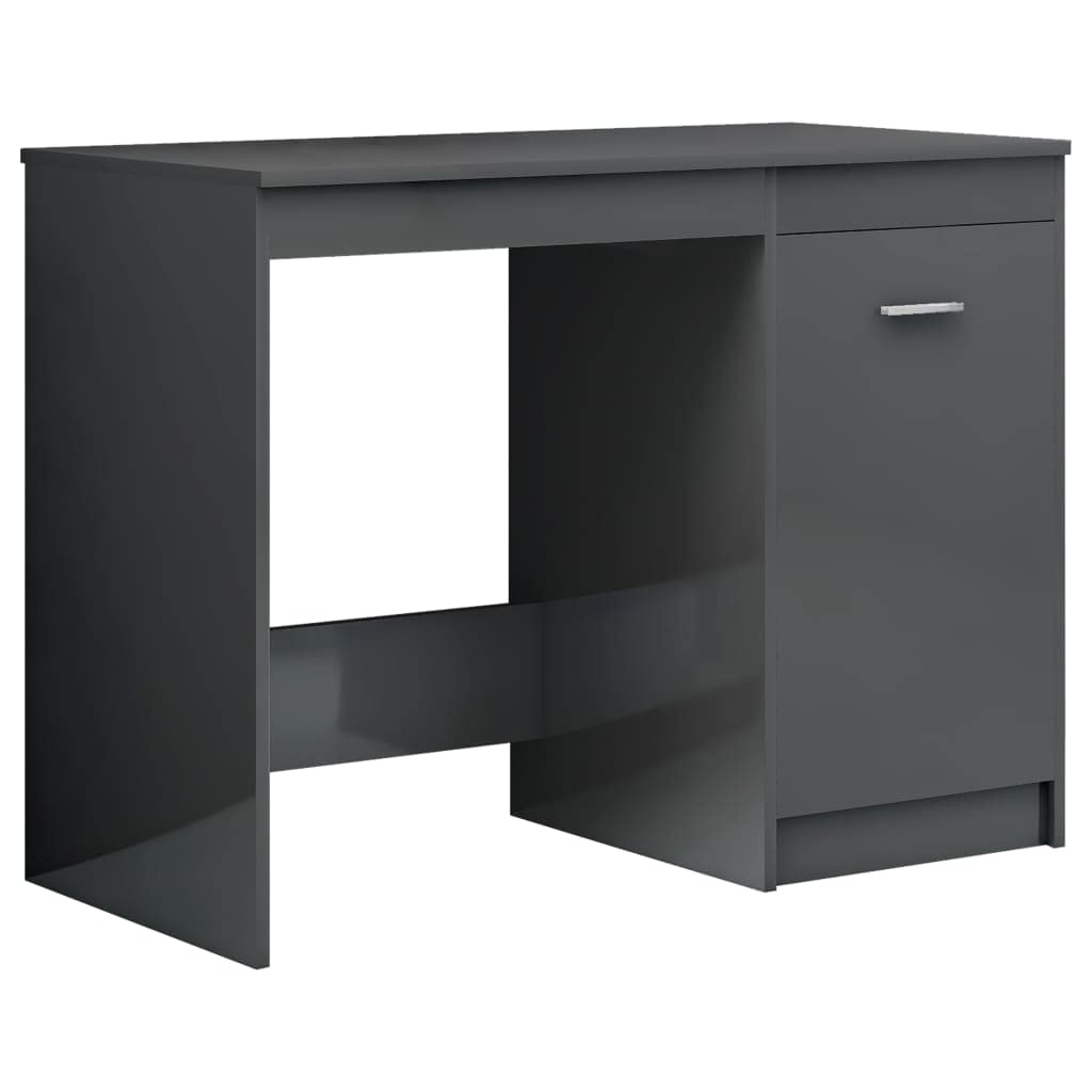 Modern Home Office Desk with Storage - 39.4