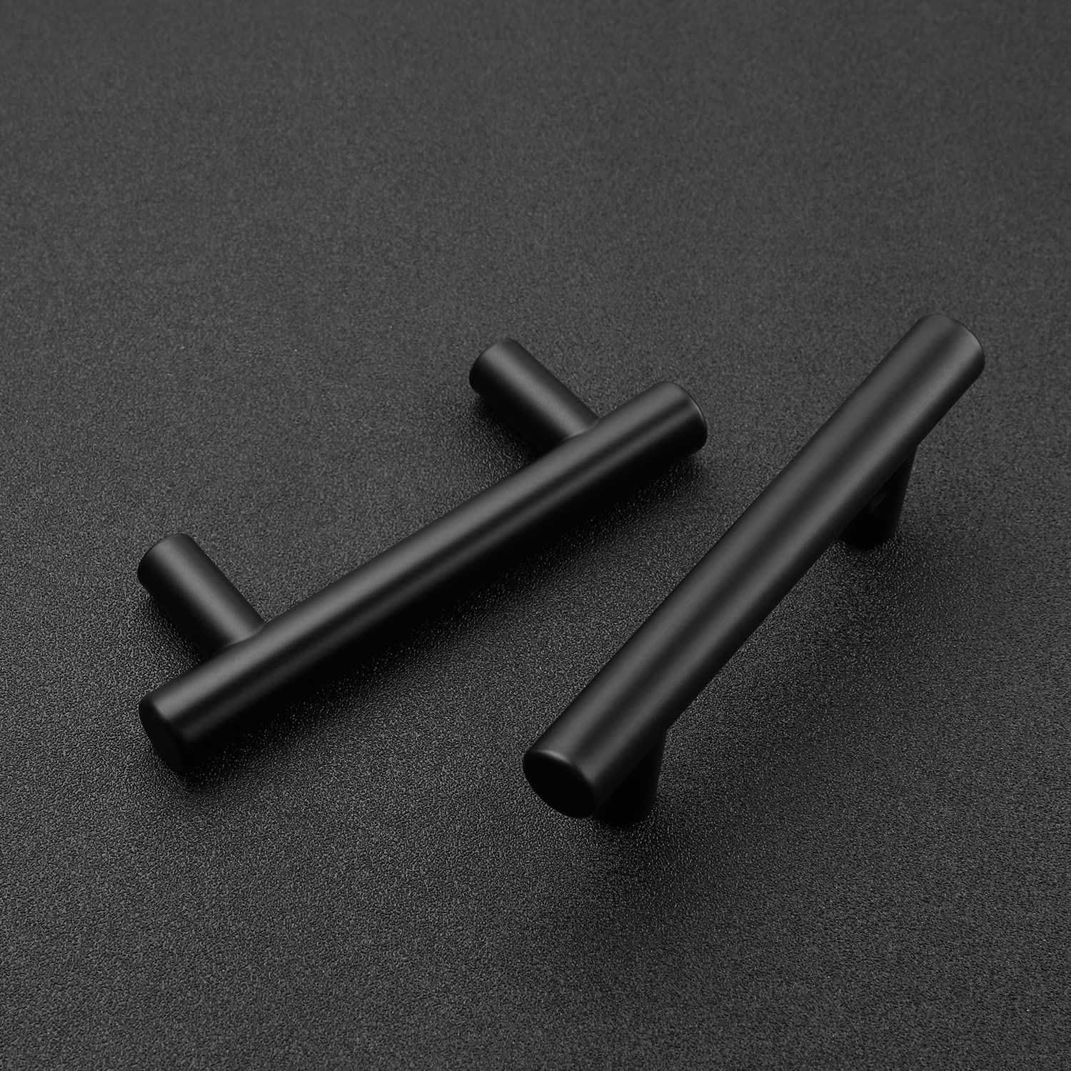 Ravinte 30 Pack 2-1/2 Inch Center-to-Center T-Bar Cabinet Pulls - Matte Black Stainless Steel Kitchen Cabinet Handles (4 Inch Length) - Durable Hardware for Kitchen Cabinets, Cupboards & Drawers - Perfect for Modern Home, Office & Restaurant Renovations