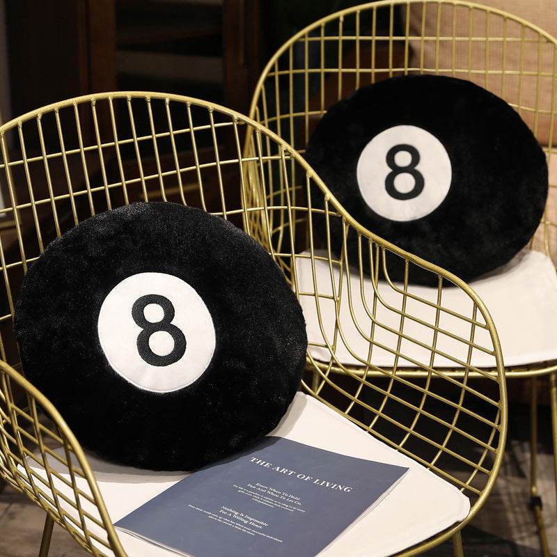 Unique Billiards Ball Plush Toy - Cute & Soft Stuffed Pool Ball for Game Room Decor, Kids Gift & Sports Fan Collectibles