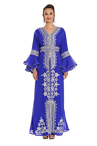 MAXIM CREATION Elegant Hand Embroidered Wedding Dress - Modest Bridal Gown for Church, Party & Special Occasions - Available in Regular & Plus Sizes (S-XXL) - Perfect for Bridal Showers, Vow Renewals & Formal Events