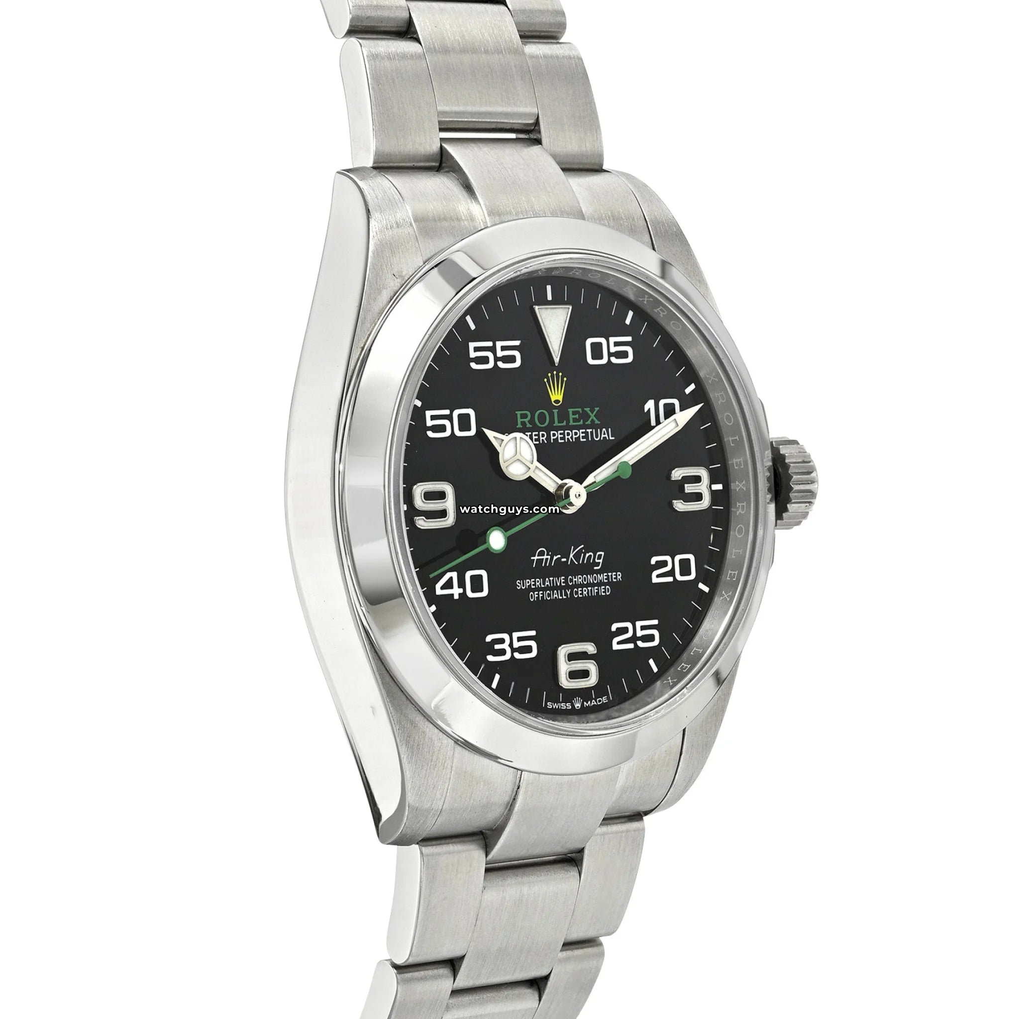 Rolex Air King 126900 Men's Watch - Black Dial Stainless Steel - Luxury Pilot Watch for Business & Travel