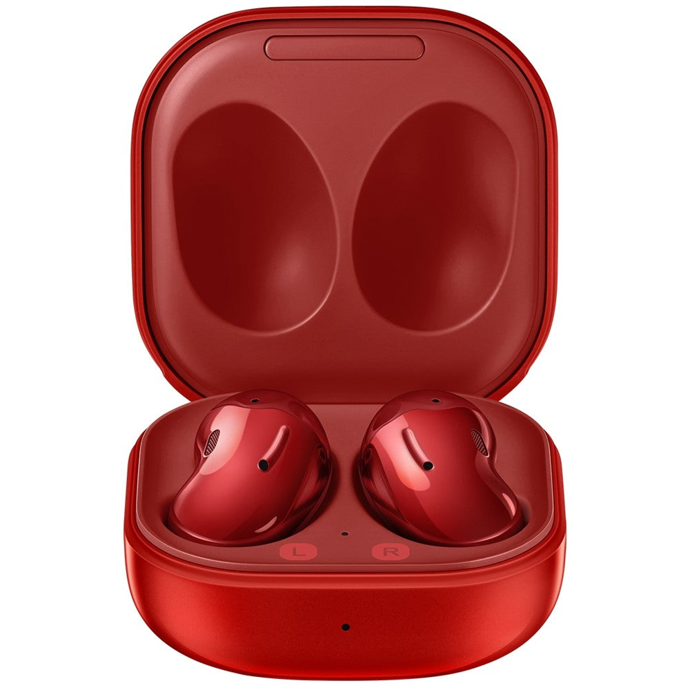 SAMSUNG Galaxy Buds Live SM-R180 Wireless Bluetooth Earbuds with Active Noise Cancelling (ANC) - Renewed Like New Mystic Red Limited Edition - Compatible with iOS & Android - Perfect for Workouts, Commuting & Travel