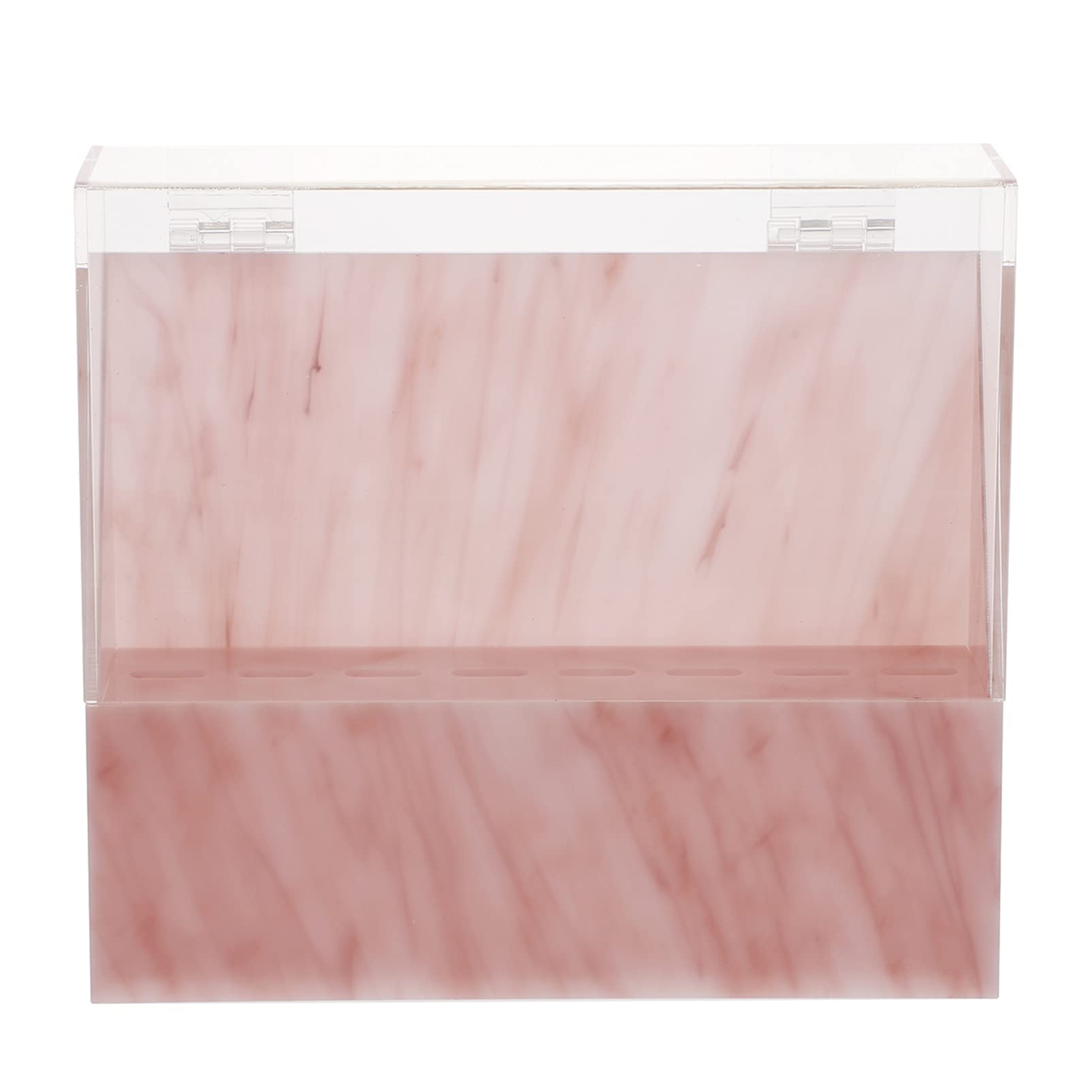 Professional Eyelash Extension Tweezers Holder Storage Box with Lid - Pink Tweezer Stand Organizer for Lash Artists | Perfect for Salon, Beauty Studio & Home Use