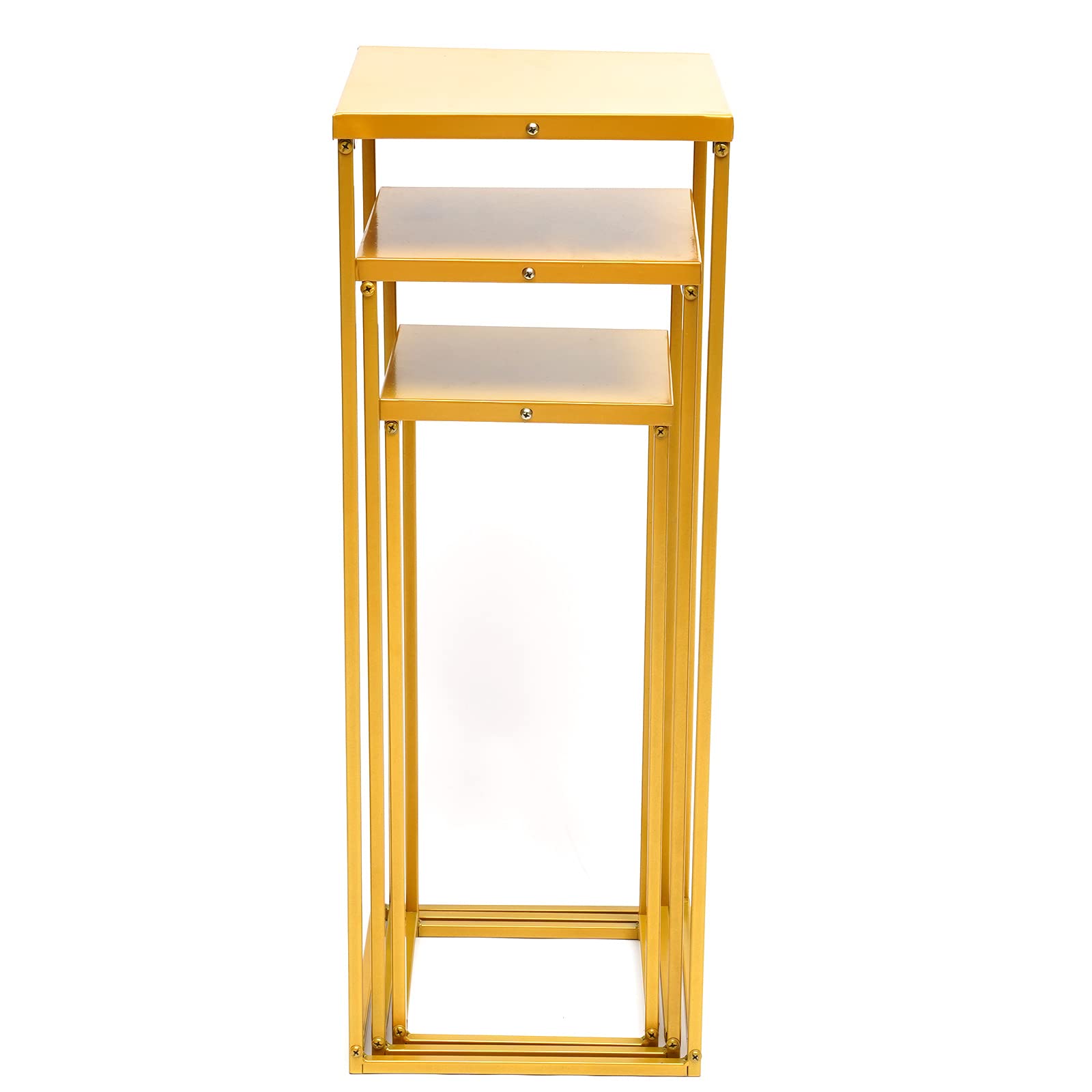 Eapmic Geometric Metal Flower Stand Floor Vase - Wedding Centerpiece for Tabletop Arrangements, Reception & Event Decor - Perfect for Weddings, Parties, Home & Office Decorations
