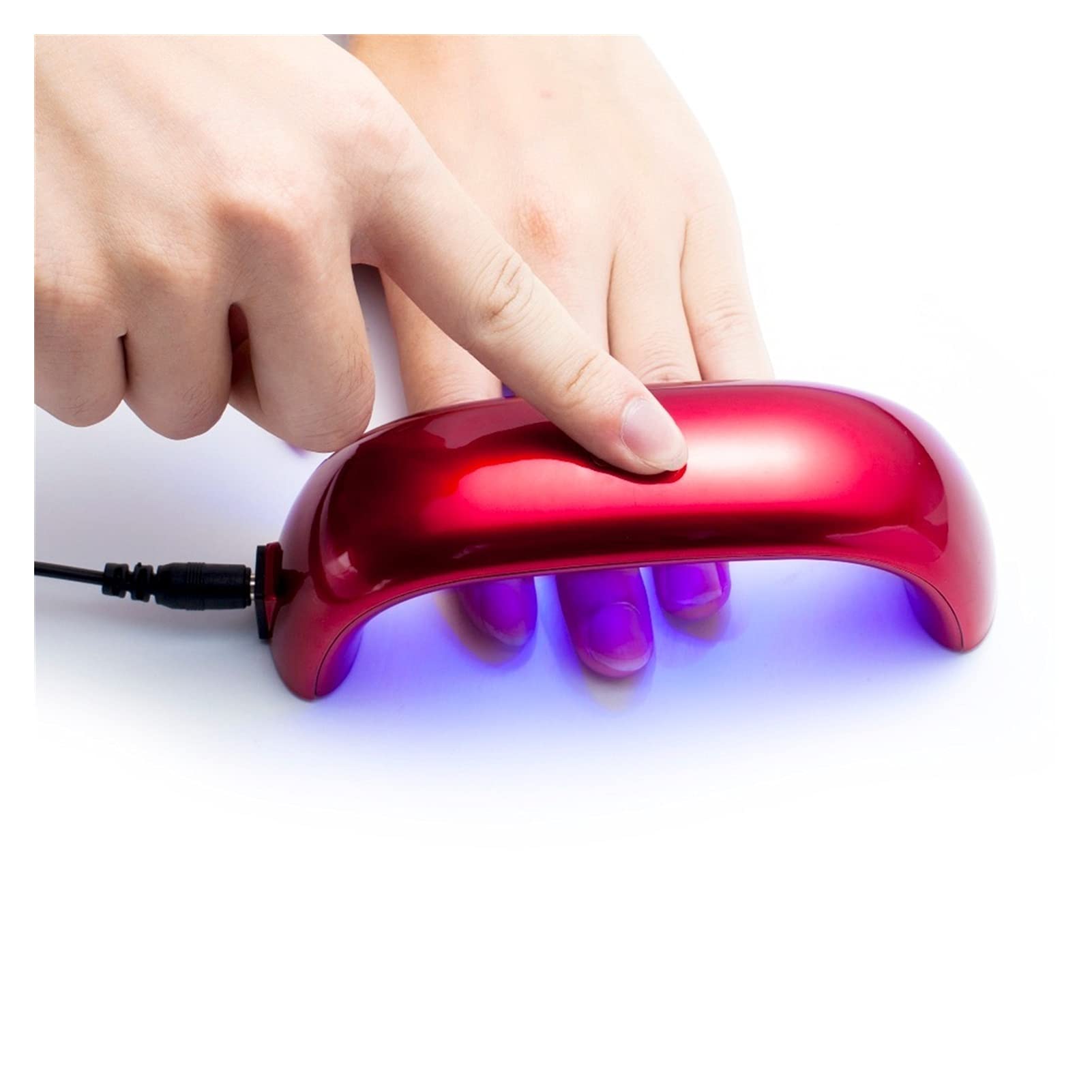 9W Mini USB LED UV Nail Dryer Lamp - Fast Curing for Gel Polish, Manicure & Nail Art | Portable Rainbow Light Nail Lamp (Purple) | Perfect for Home, Salon & Travel Use