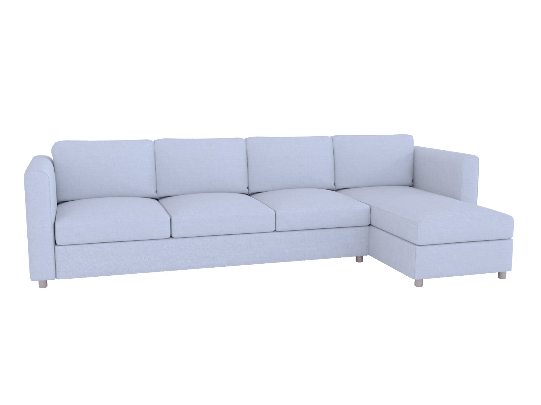 Vimle 4-Seat Sofa with Chaise Lounge Cover - Modern Sectional Couch for Living Room, Family Room & Home Theater