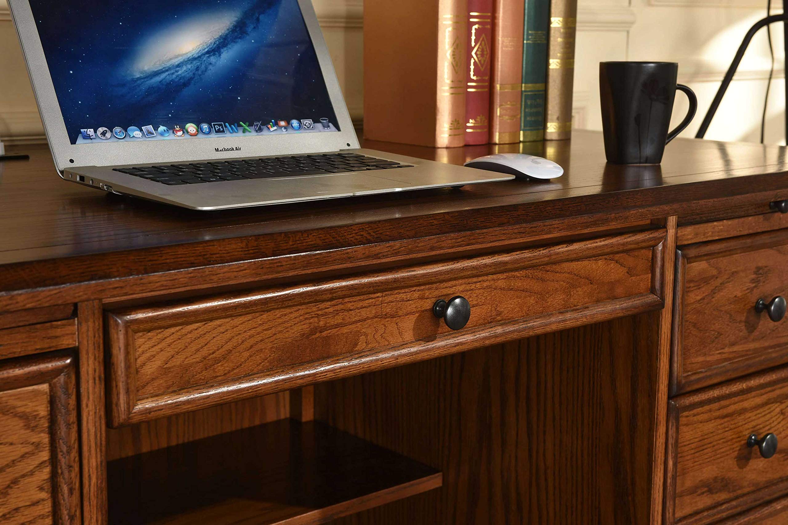Premium Solid Oak Executive Flat Top Desk - 60
