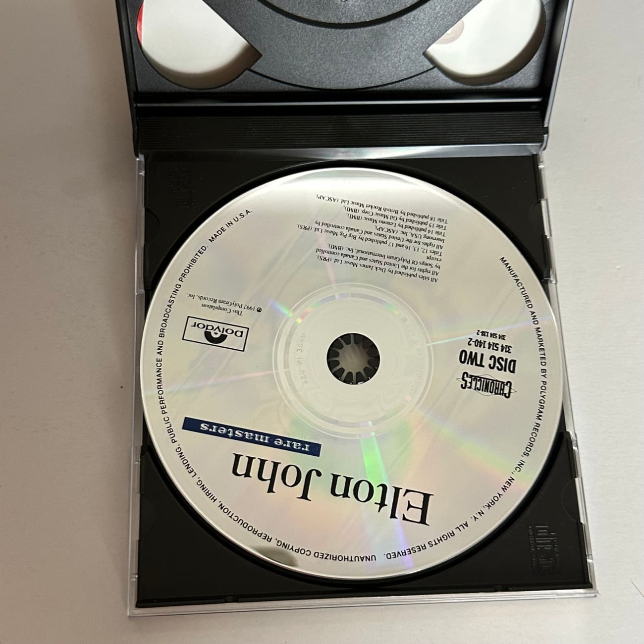 Elton John Rare Masters 1992 2 CD Box Set with Booklet - Limited Edition Collectible Music Album for Fans & Audiophiles - Perfect for Gifts, Home Listening, and Music Collections