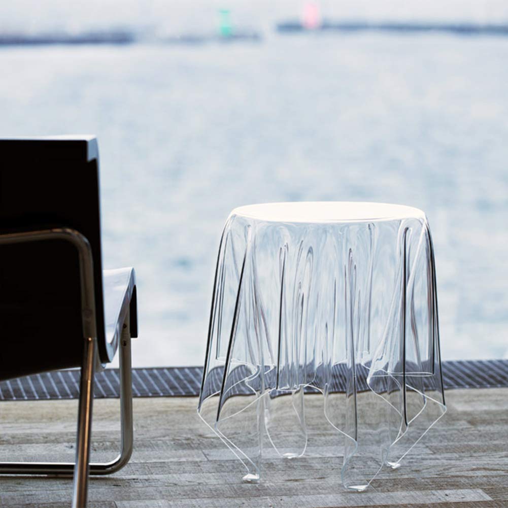 Modern Acrylic Ghost Coffee Table - Transparent & Stylish Living Room & Balcony Decor - Perfect for Small Spaces, Apartments, and Contemporary Home Decor