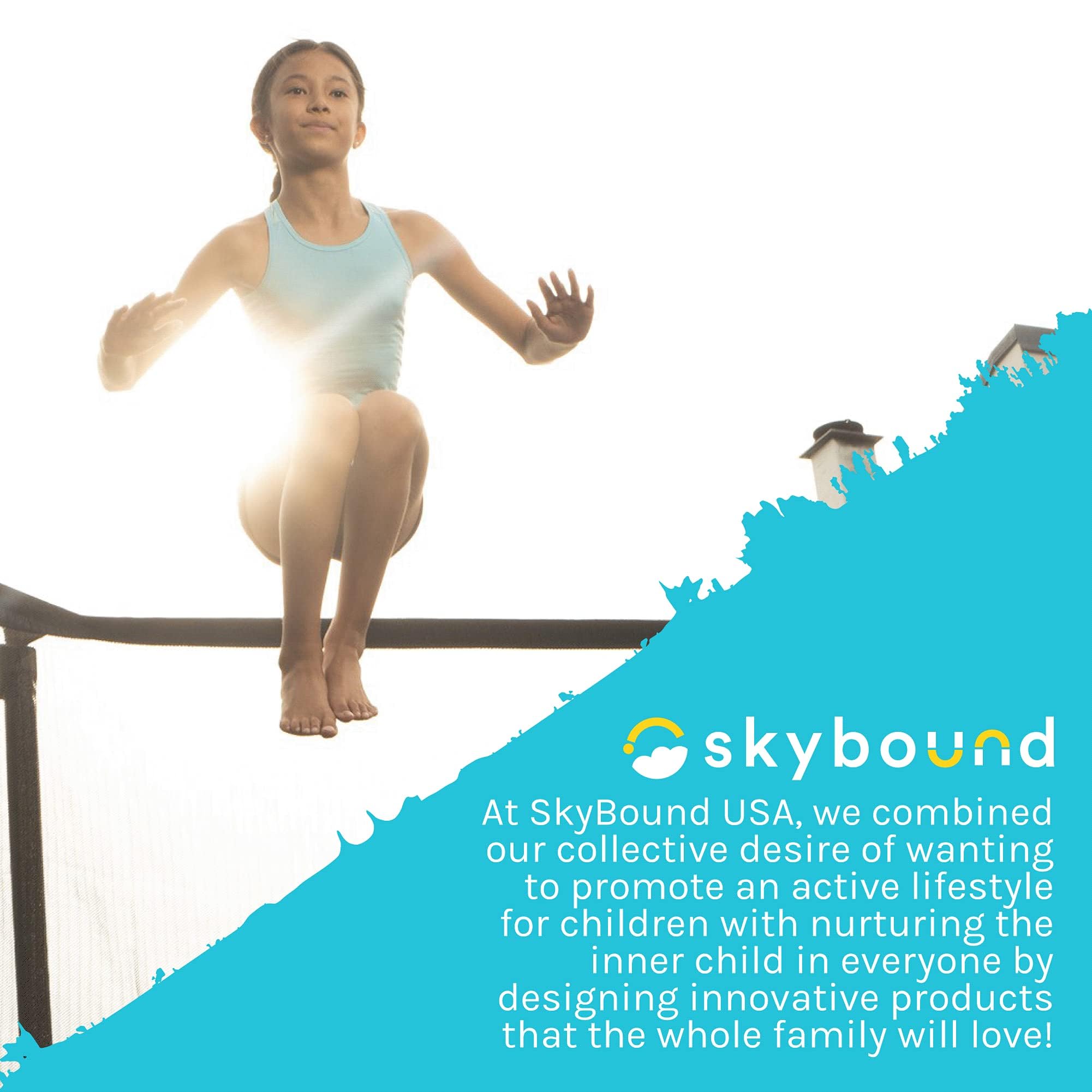 SkyBound Universal Replacement Trampoline Safety Pad - Heavy Duty 12ft 14ft 15ft Round Trampoline Cover - No Pole Holes - UV Resistant (Multiple Colors) - Perfect for Backyard, Park & Outdoor Family Fun