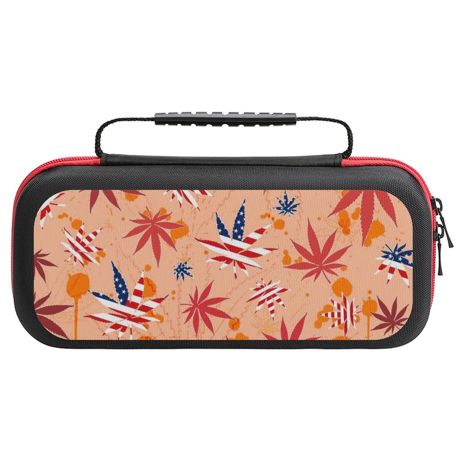 XIANMEI American Flag Nintendo Switch Carrying Case - Portable Storage Bag with 20 Game Card Slots, Protective Travel Case for Switch Console | Perfect for Travel, Commuting & Gaming On-The-Go