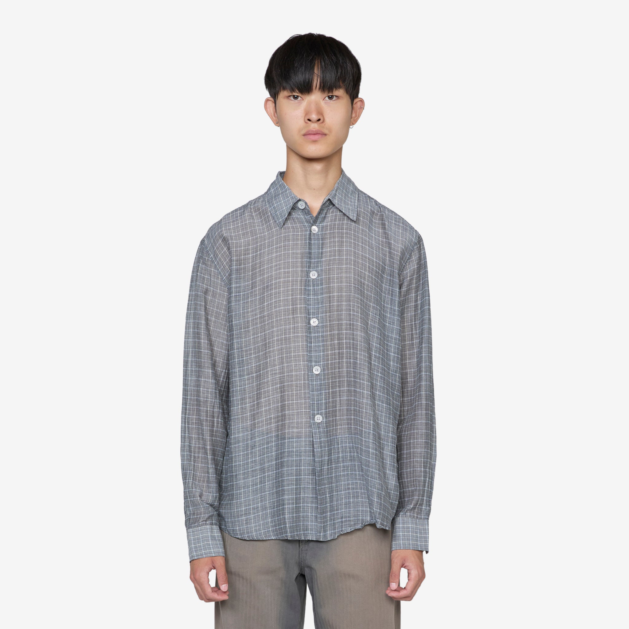 Beyond Shirt Picnic Check Cotton Silk Blouse - Stylish Women's Casual Shirt for Outdoor Activities, Travel & Everyday Wear