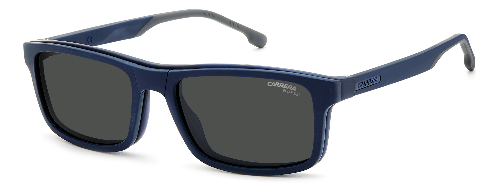 Carrera 8057/CS Clip-On Sunglasses - Polarized UV Protection for Men & Women - Perfect for Driving, Running, and Outdoor Sports