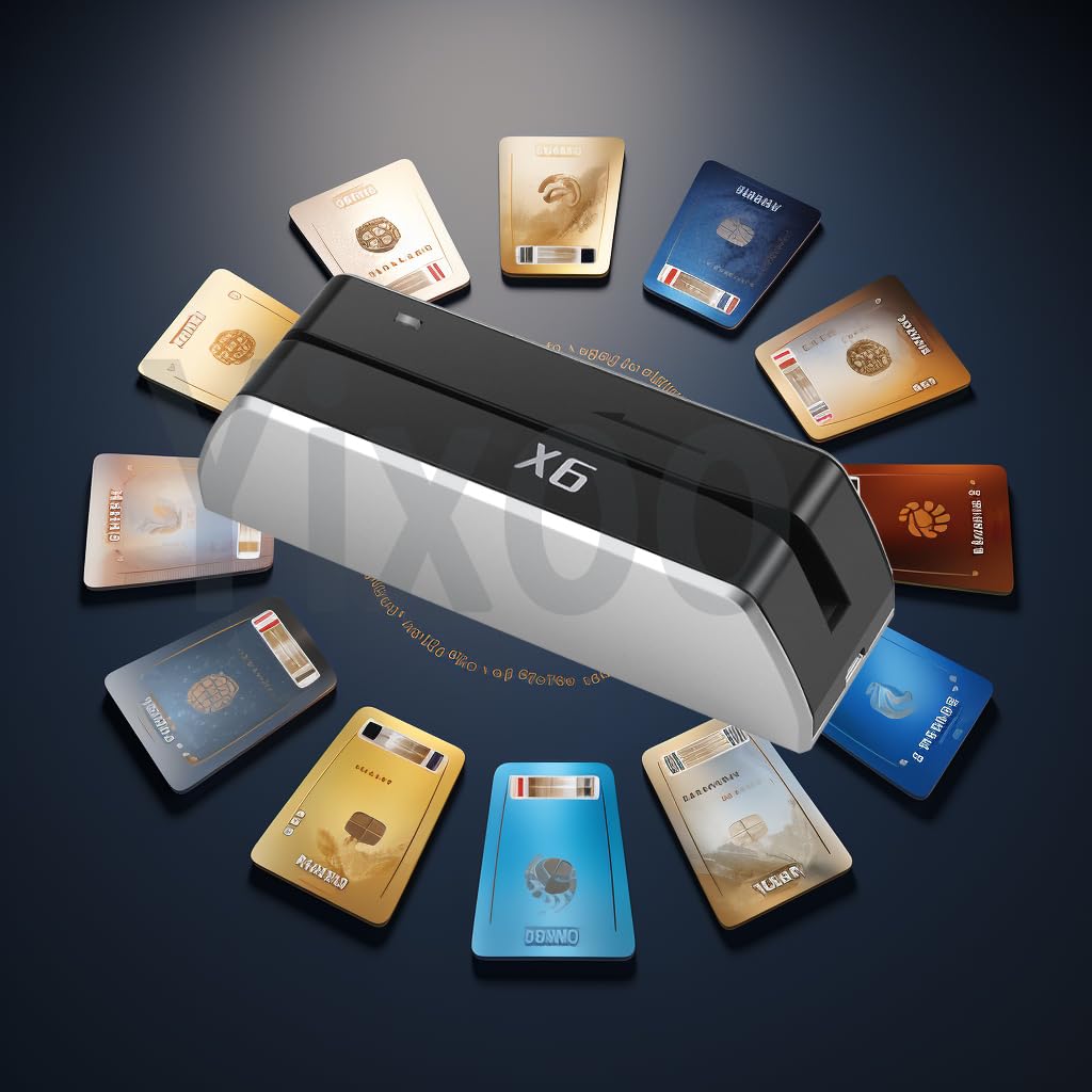 Misiri X6 USB Magnetic Card Reader Writer Encoder - 3 Tracks POS Swiper for Credit/Debit Cards, VIP & Membership Cards - Perfect for Retail Stores, Hotels & Payment Systems