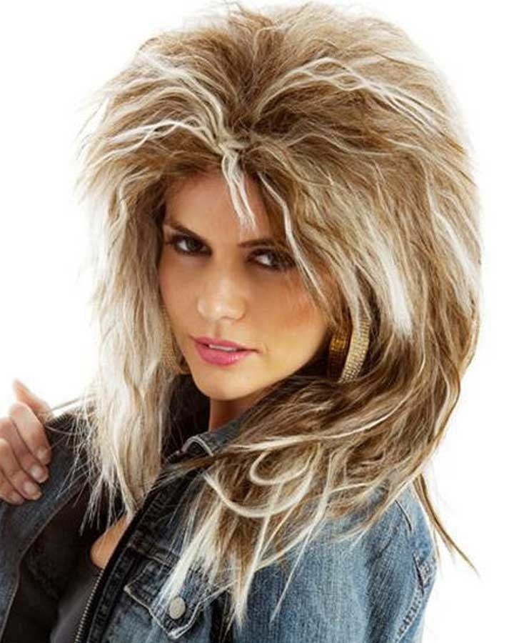 70s Rock Diva Brown and Blonde Wig - Vintage Costume Wig for Halloween, Cosplay, and 70s Themed Parties | Perfect for Disco Nights and Music Festivals