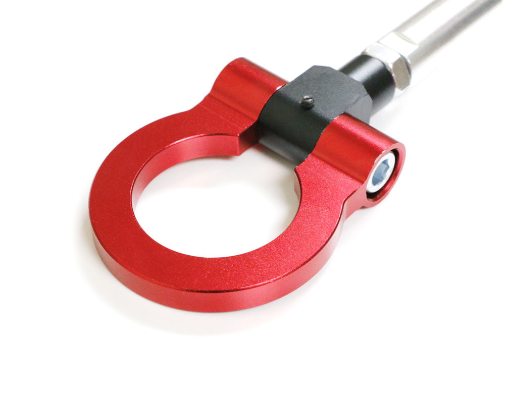 Euro Sports Red Front Tow Hook Ring for BMW X1 X3 X4 X5 X6 Z4 (Fxx Chassis) - Durable Car Accessory for Racing, Off-Road & Track Day Enthusiasts