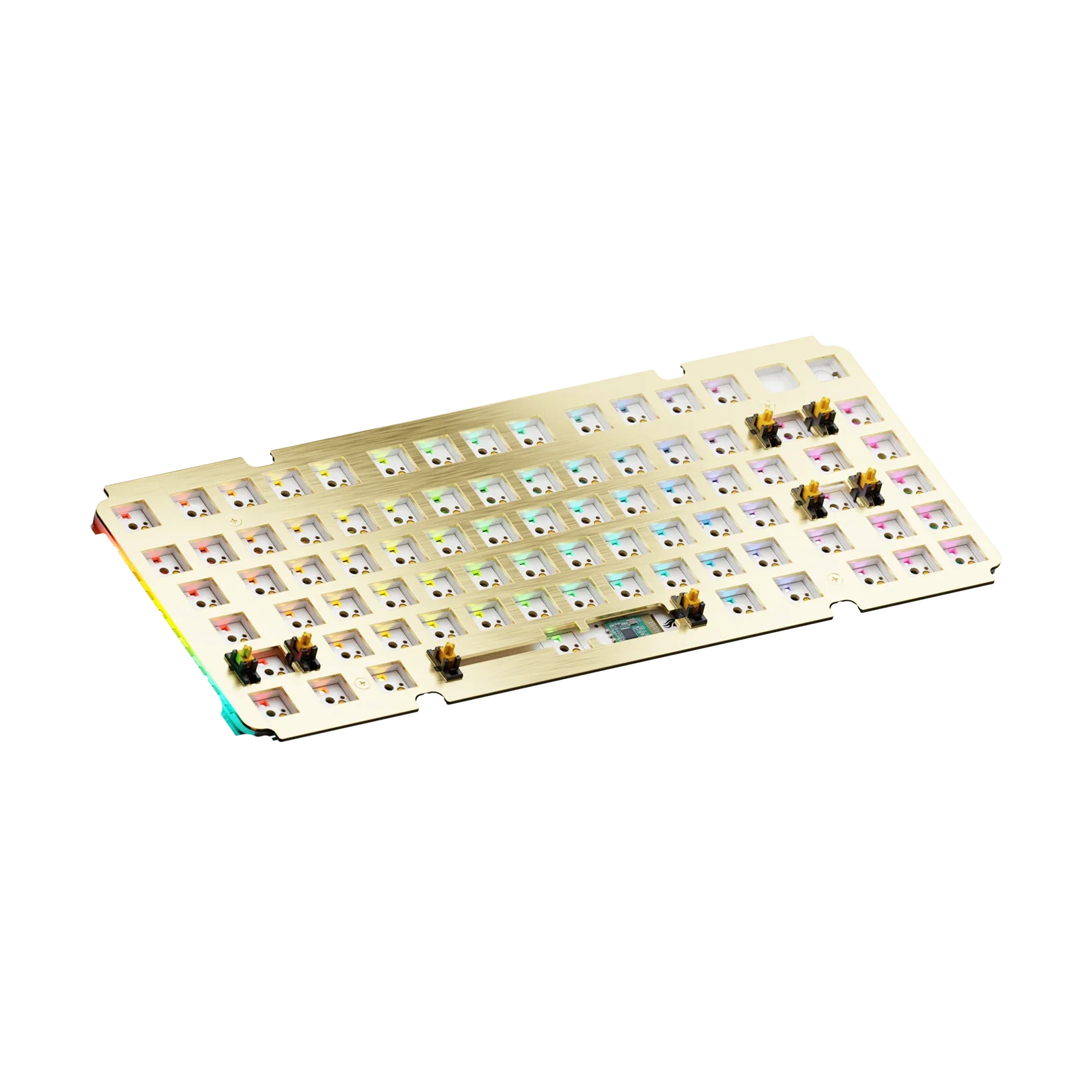 GMMK 3 75% ANSI Brass Switch Plate - Premium Keyboard Upgrade for Mechanical Gaming & Typing Enthusiasts - Perfect for Custom Builds, Office Work & Esports