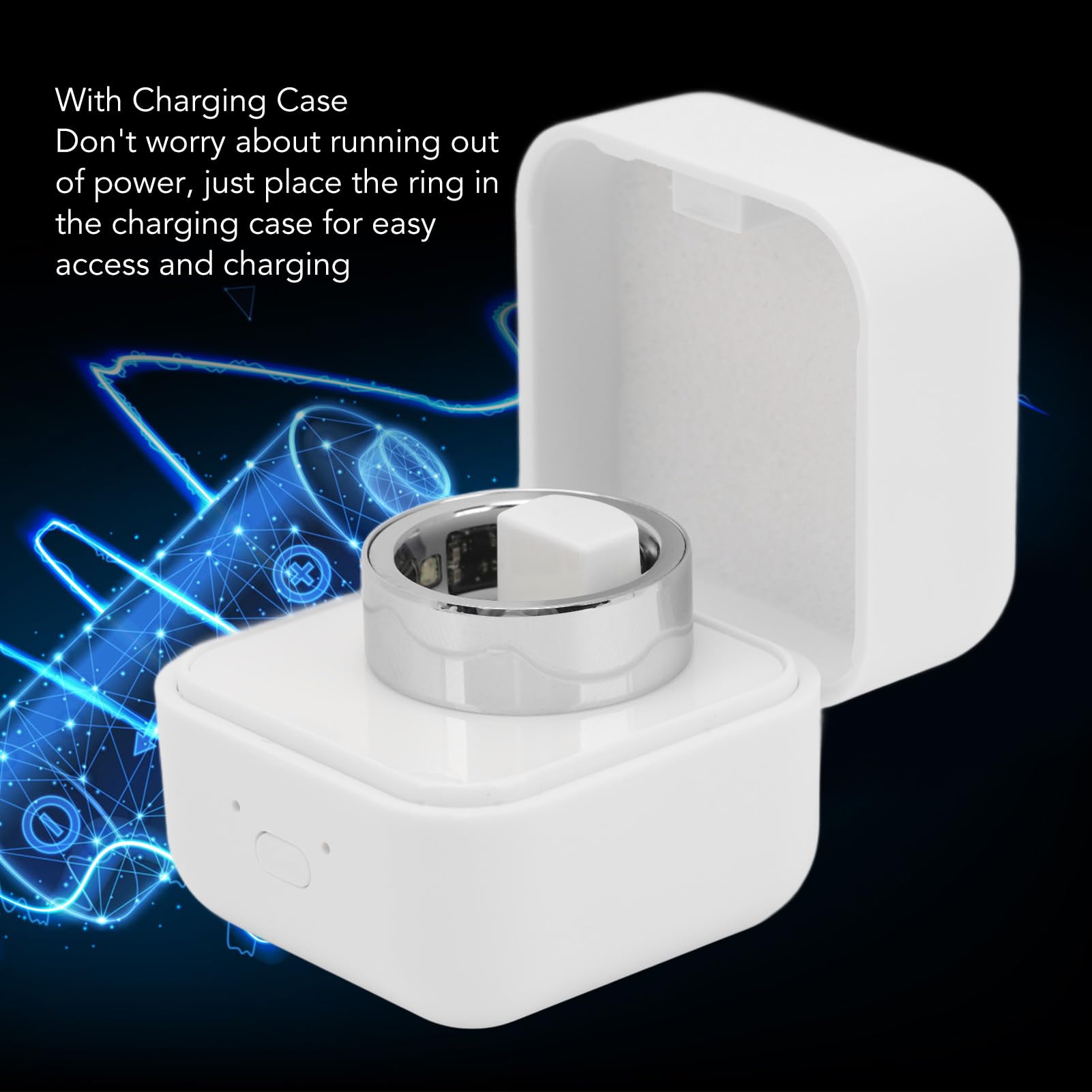 Smart Health Ring for Women & Men - Continuous Sleep, Heart Rate, Temperature, Blood Oxygen & Step Tracker - Perfect for Fitness, Wellness & Daily Activity Monitoring