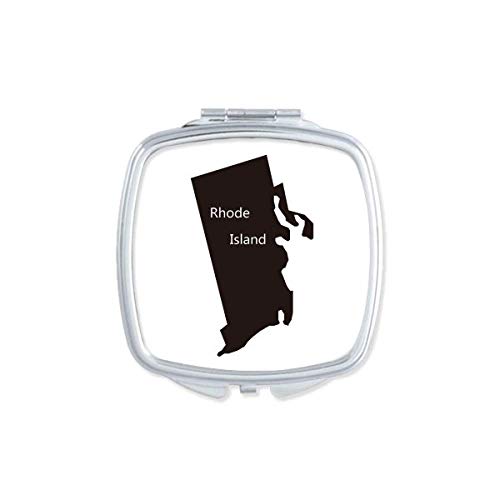 DIYthinker USA Map Outline Mirror - Portable Compact Pocket Makeup Mirror with Double Sided Glass for Travel, Home & Office