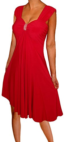 Red With Rhinestone Accent