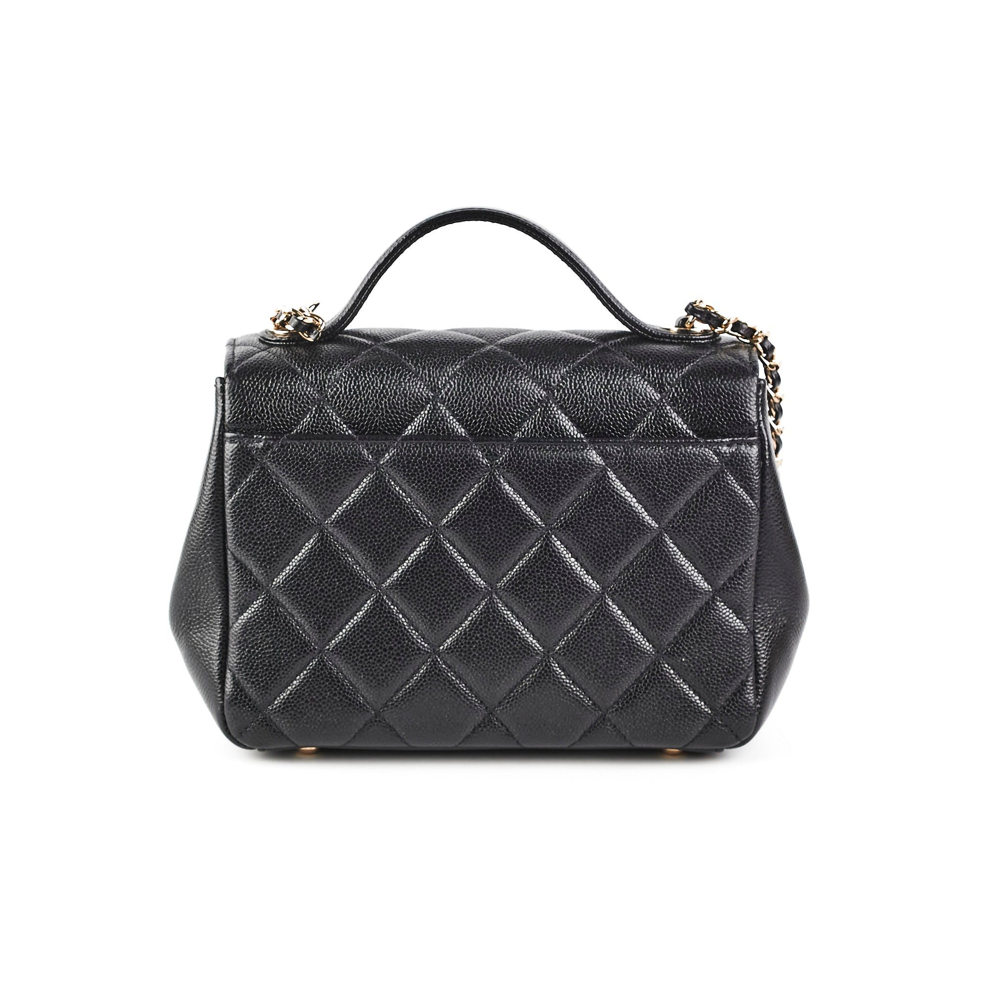 Chanel Caviar Business Affinity Black Leather Handbag - Luxury Designer Shoulder Bag for Women - Perfect for Office, Work & Professional Occasions