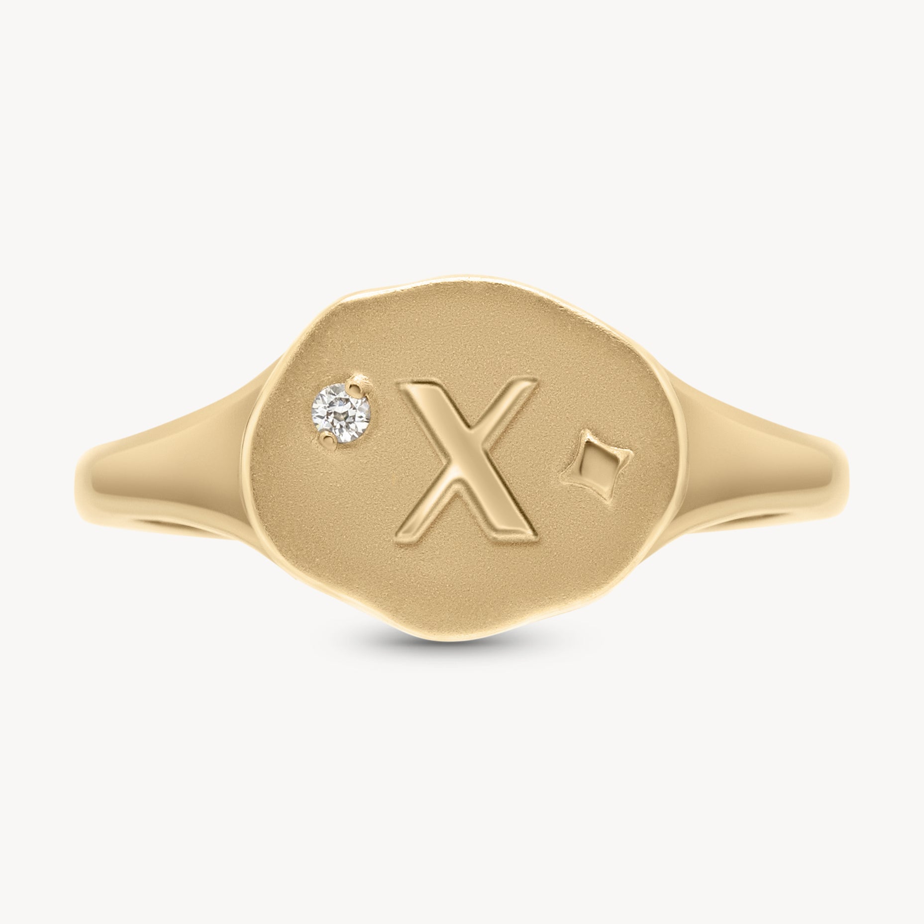 Athena Initial Ring - Personalized Silver Name Ring for Women, Custom Engraved Jewelry Gift - Perfect for Birthdays, Anniversaries & Everyday Wear