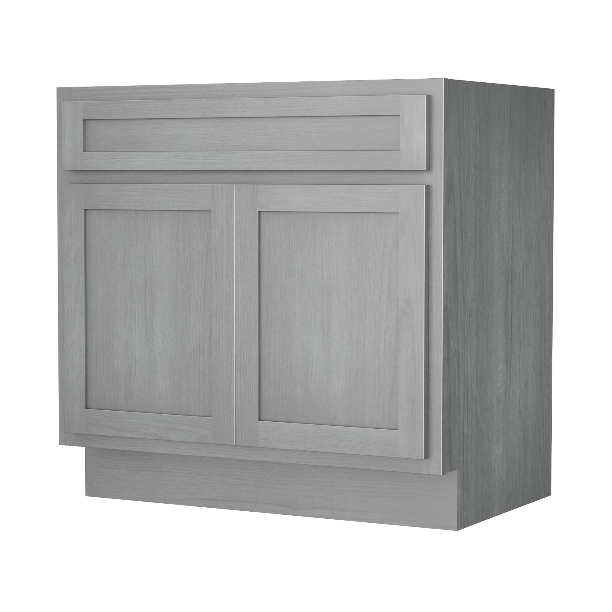 Vanity Art 36 Inch Double Shutter Door Bathroom Vanity Base Cabinet with Soft Closing Shaker Drawer - Sturdy Floor Mount Storage Organizer for Bathroom, Bedroom, Living Room & Kitchen (VA4036-S) - Perfect for Small Space Organization & Home Décor