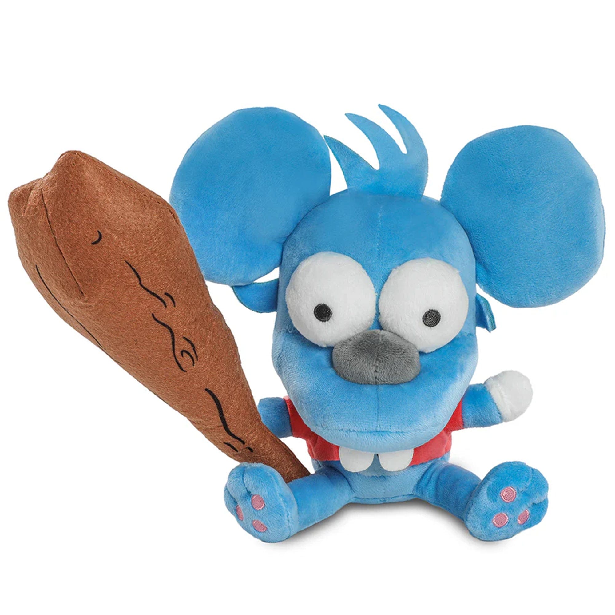 Kidrobot The Simpsons Itchy Interactive Plush Toy - Soft & Huggable Cartoon Character Stuffed Animal for Kids & Collectors | Perfect for Gifts, Bedroom Decor, and Simpson Fan Collections