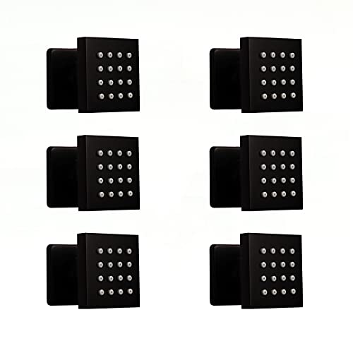 Matte Black : 6 PCS