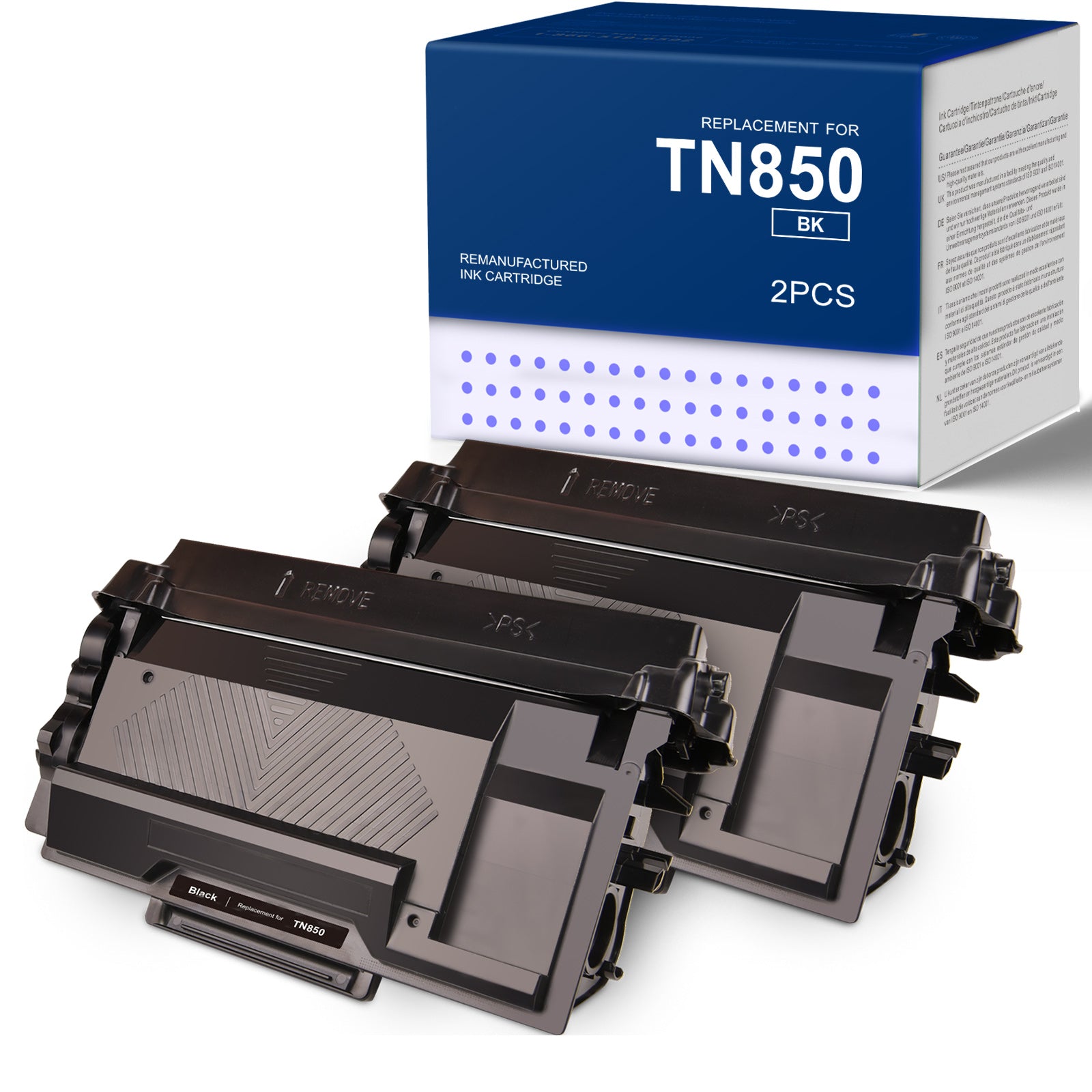 Brother TN850 Compatible Toner Cartridge - 2 Pack Black | High-Quality Replacement for Brother Printers | Ideal for Home & Office Printing