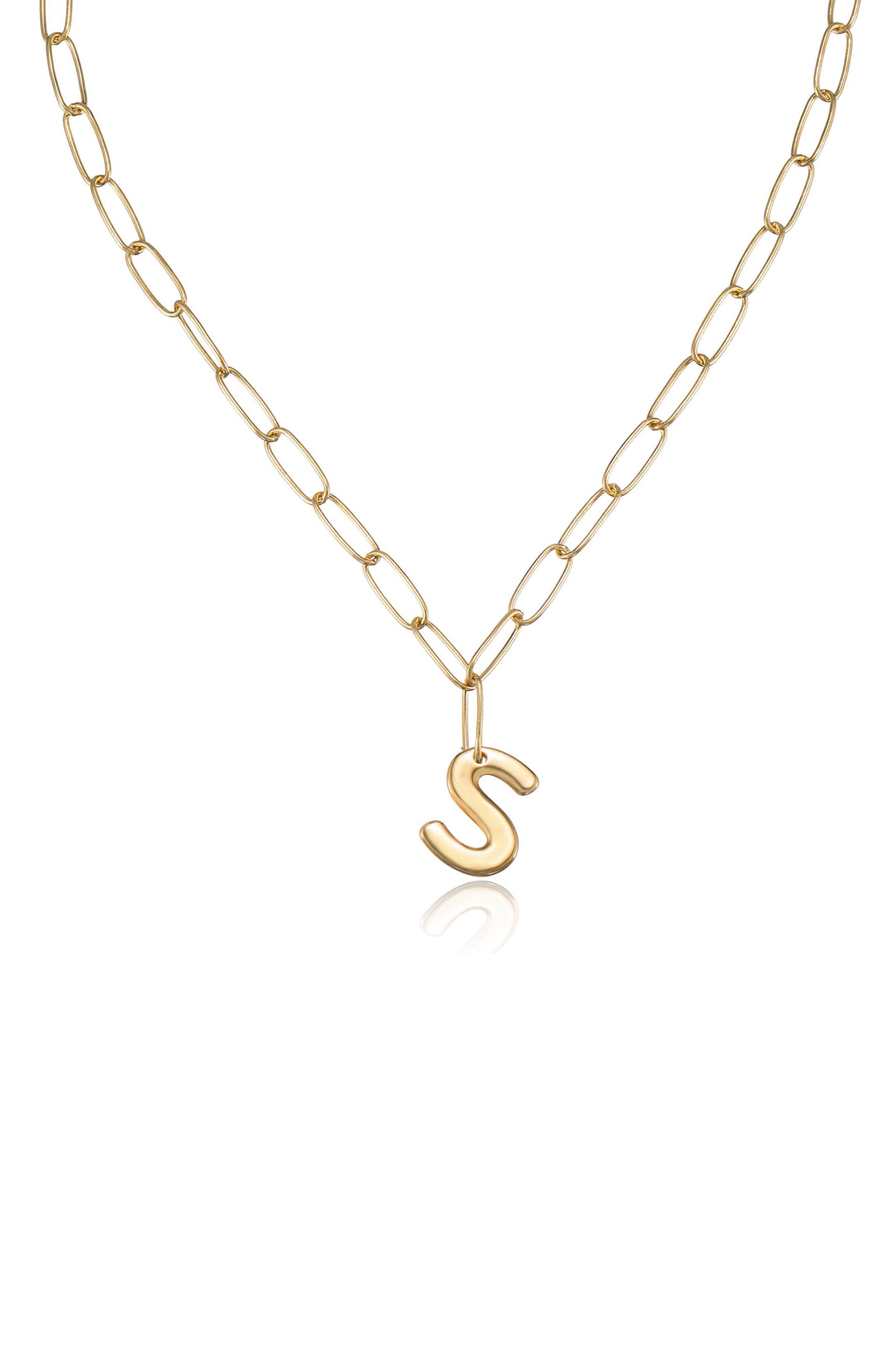 Personalized Initial Necklace with Paperclip Link - Custom Name Letter Jewelry for Women - Perfect Gift for Birthday, Anniversary & Everyday Wear