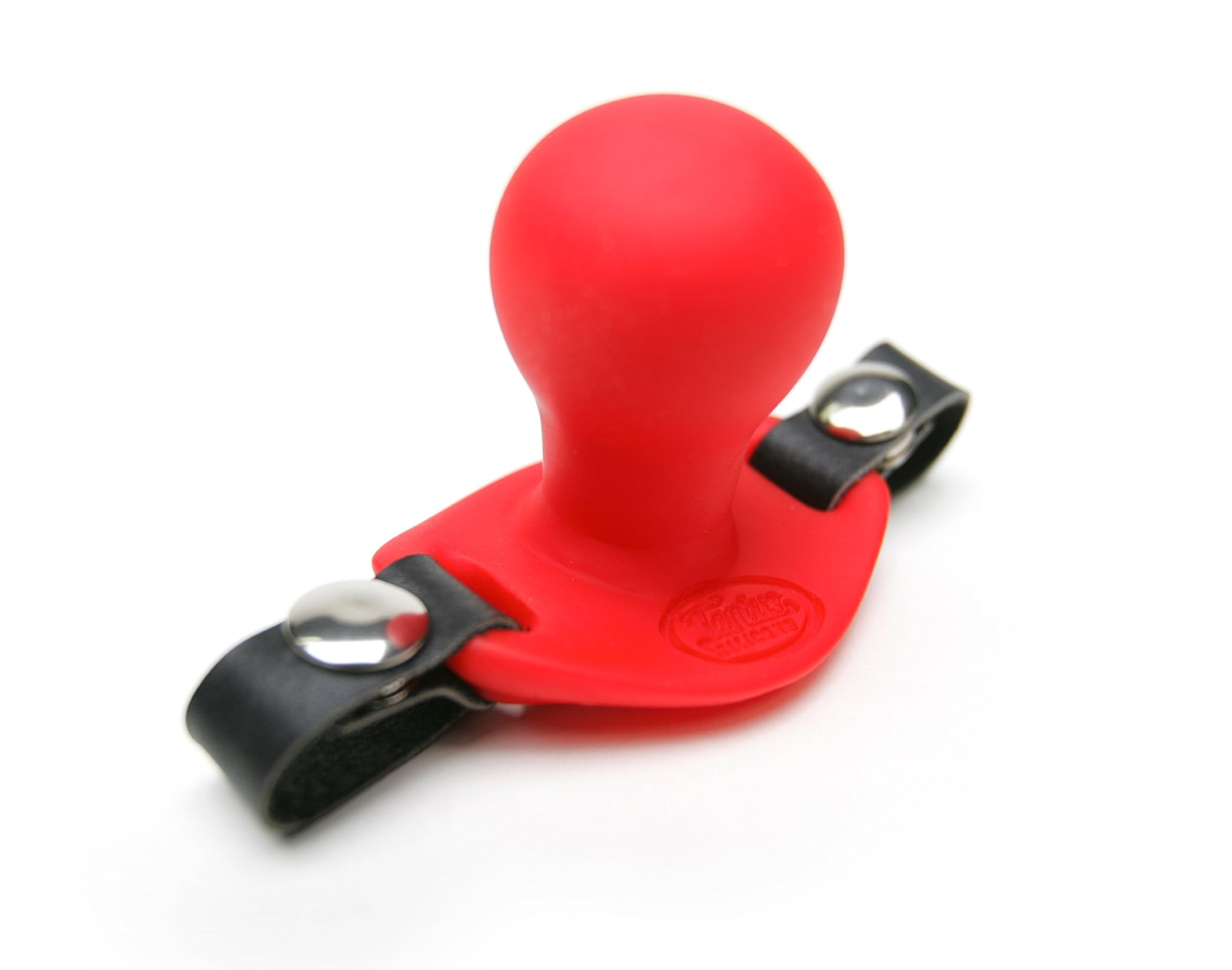 Tantus Beginner Ball Gag - 100% Ultra-Premium Silicone BDSM Toy for Couples - Breathable Mouth Ball - Red Matte Finish - Perfect for Role Play & Sensory Exploration