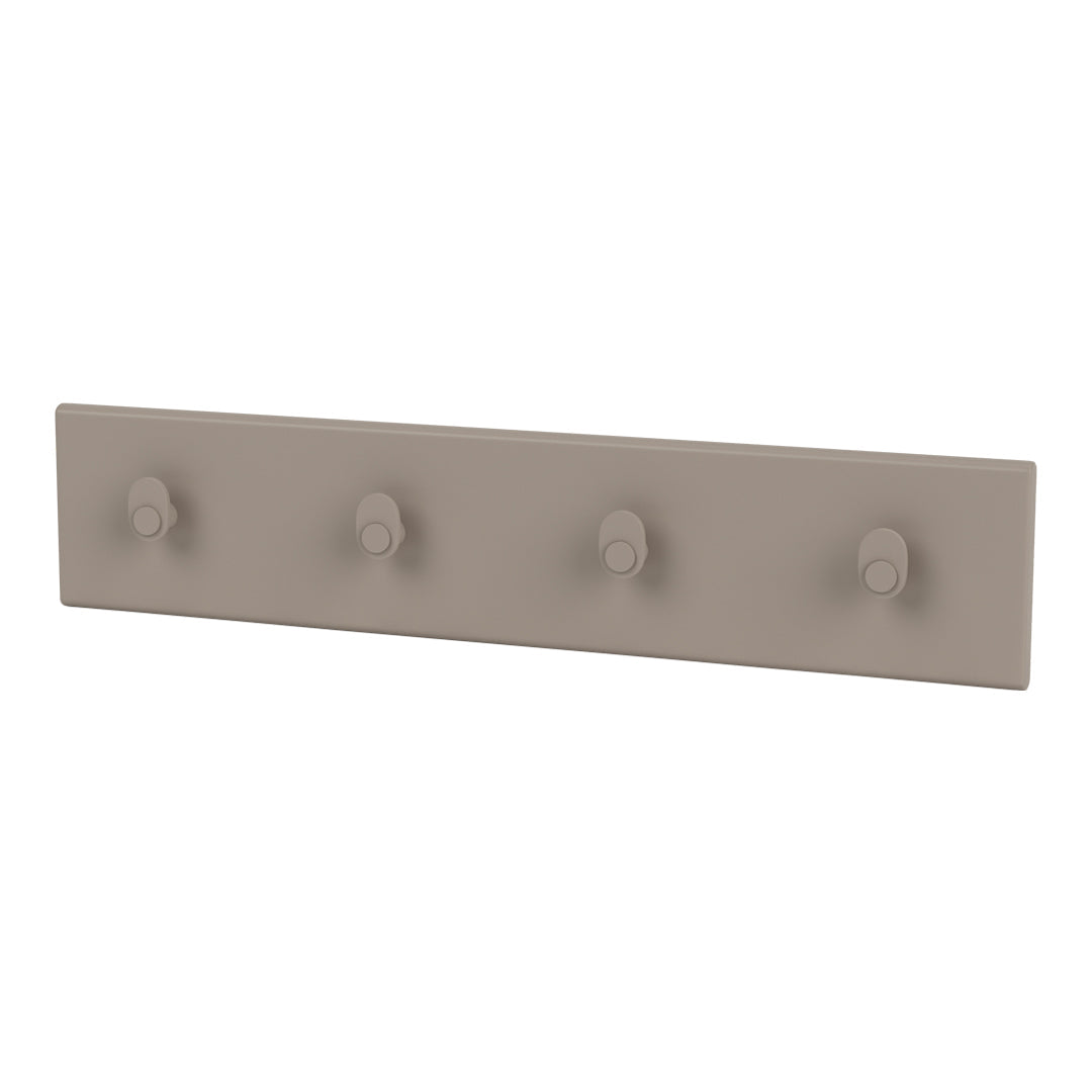 K812 Wall Mounted Coat Rack with 4 Hooks - Space Saving Entryway Organizer for Hats, Jackets & Bags