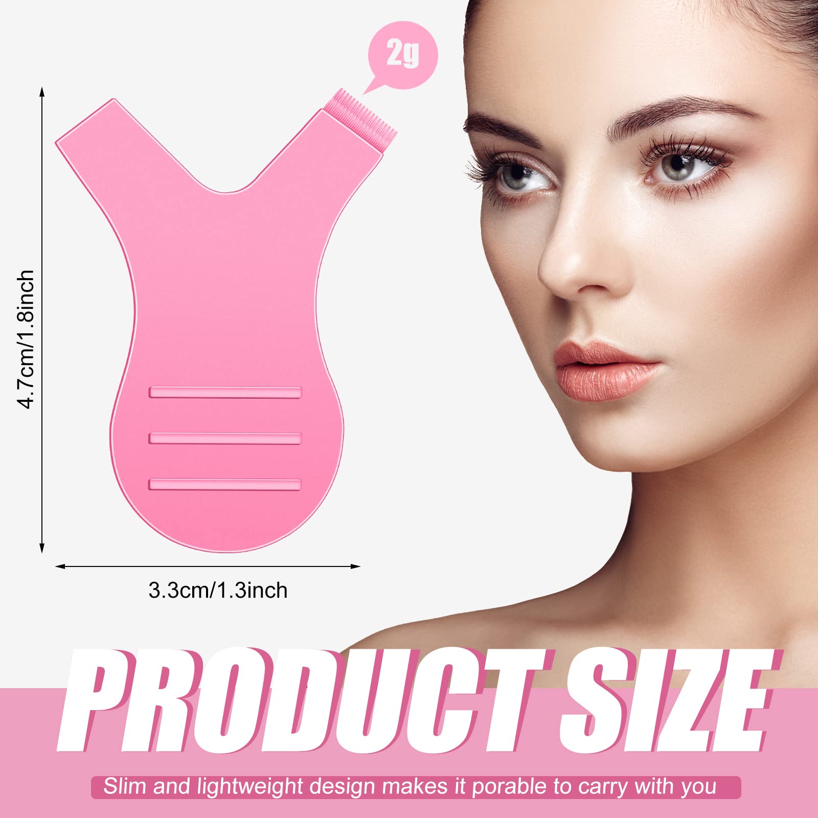 Yaomiao 30 Pcs Y Shape Lash Lift Tools - Professional Eyelash Separator & Perm Lift Brushes for Lash Extensions (Pink & Clear) - Perfect for Salon, Home Use & DIY Eyelash Styling