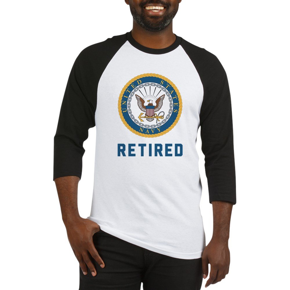 US Navy Retired Baseball Tee - Comfortable Baseball Shirt for Men & Women - Perfect for Veterans Day, Military Appreciation & Casual Wear