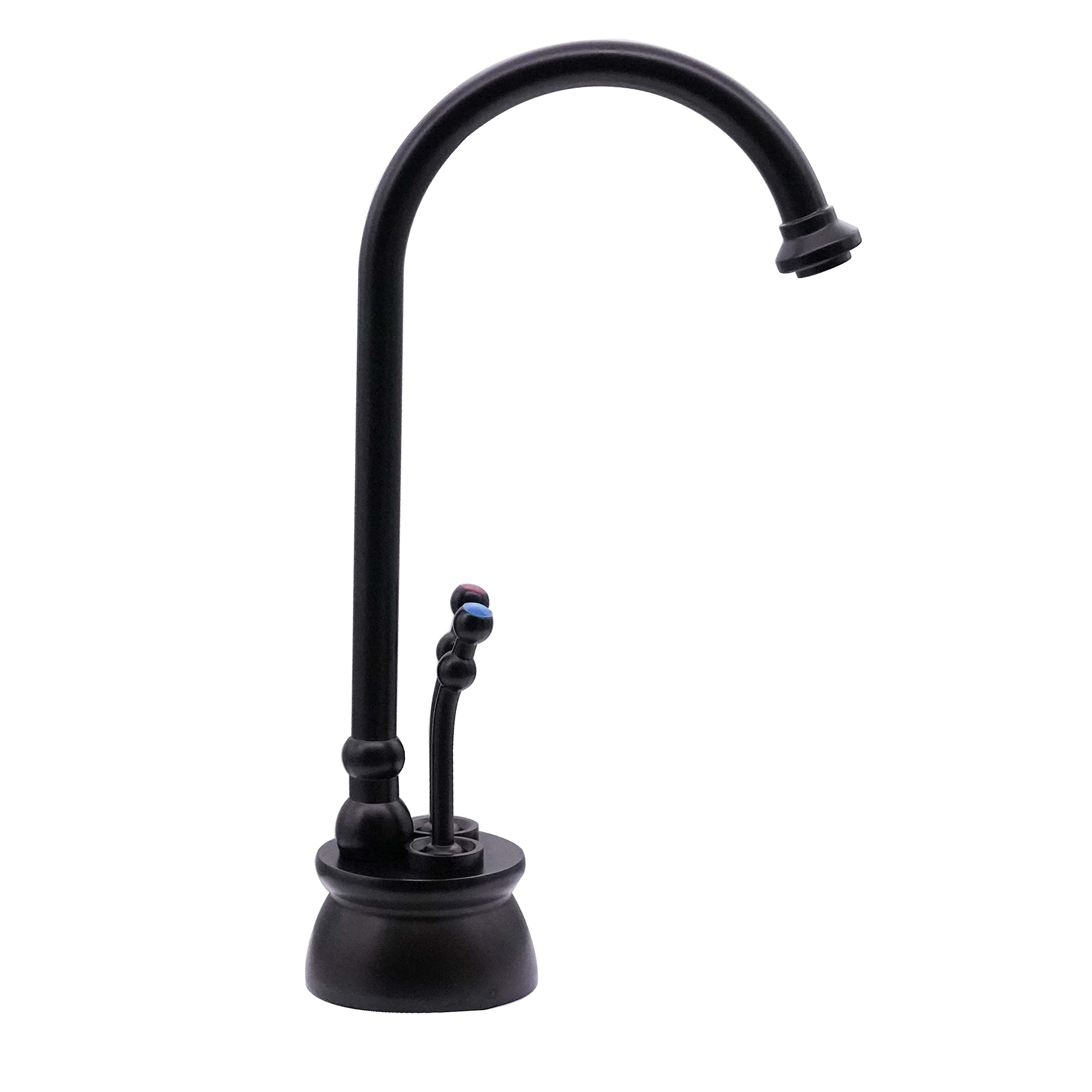 Westbrass D262HFP-12 Docalorah 10-Inch 2-Handle Hot and Cold Water Dispenser Faucet with Instant Hot Water Tank System, Oil Rubbed Bronze Finish - Perfect for Kitchen Sinks, Coffee Stations & Home Bars