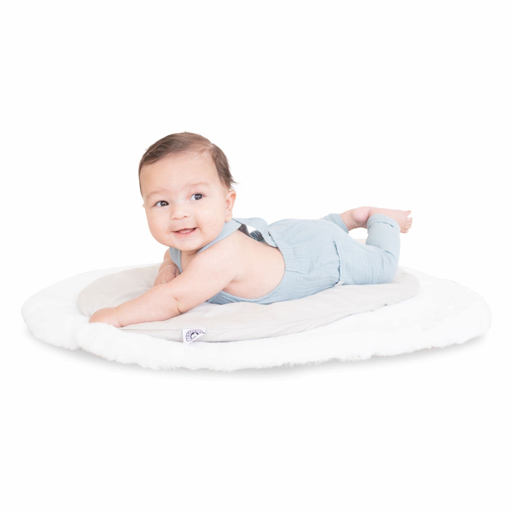 Topponcino Company Montessori Faux Fur Baby Mat - Ultra Soft & Warm Infant Rug | Animal-Friendly, Machine Washable | Perfect for Nursery, Floor Play & Tummy Time