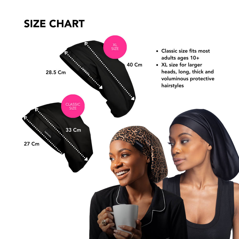 Bundle and Save: Hairbrella Satin Lined Sleep Cap for Curly & Natural Hair - Protect Hair While Sleeping, Travel & Gym Use