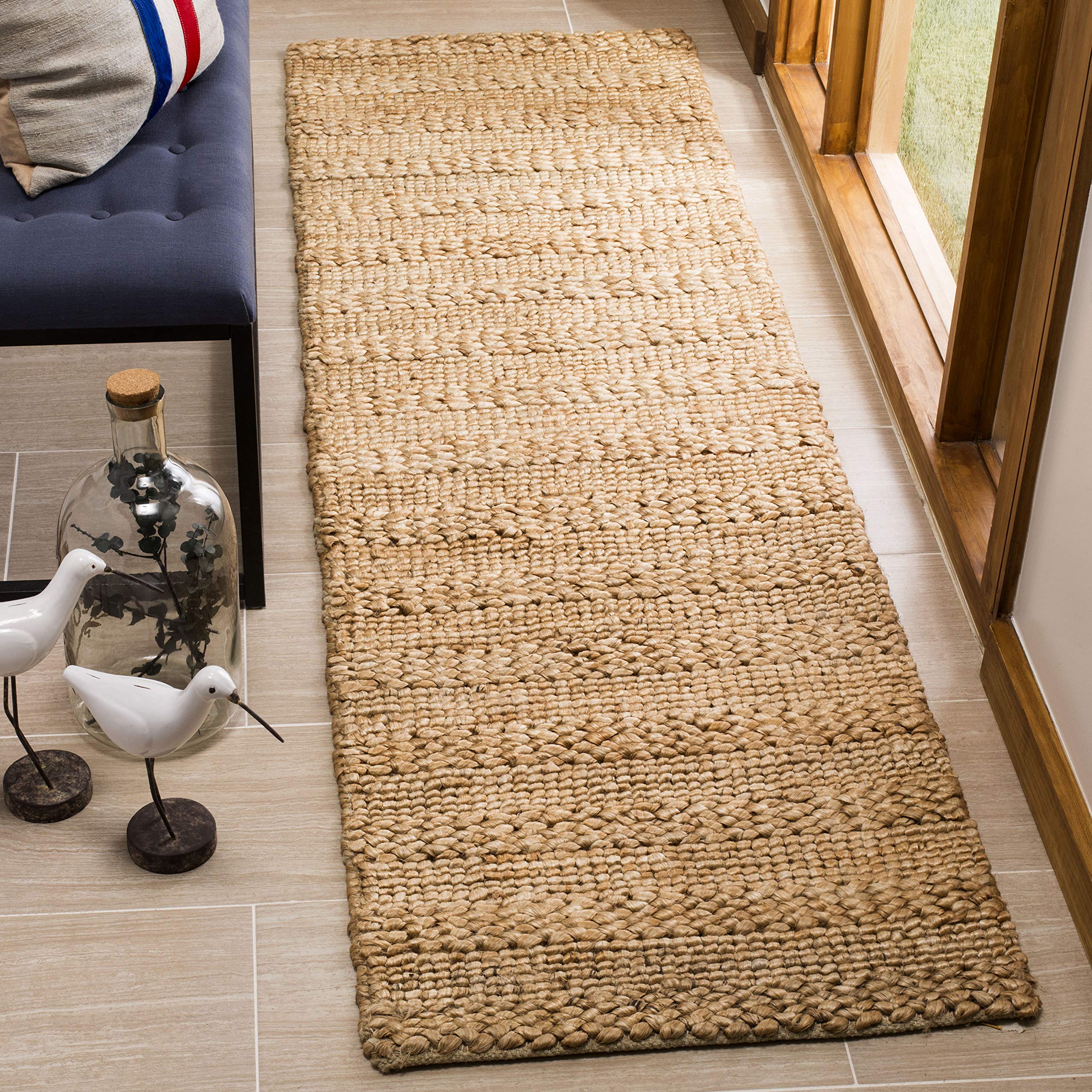 SAFAVIEH Handmade Braided Jute Runner Rug 2'3
