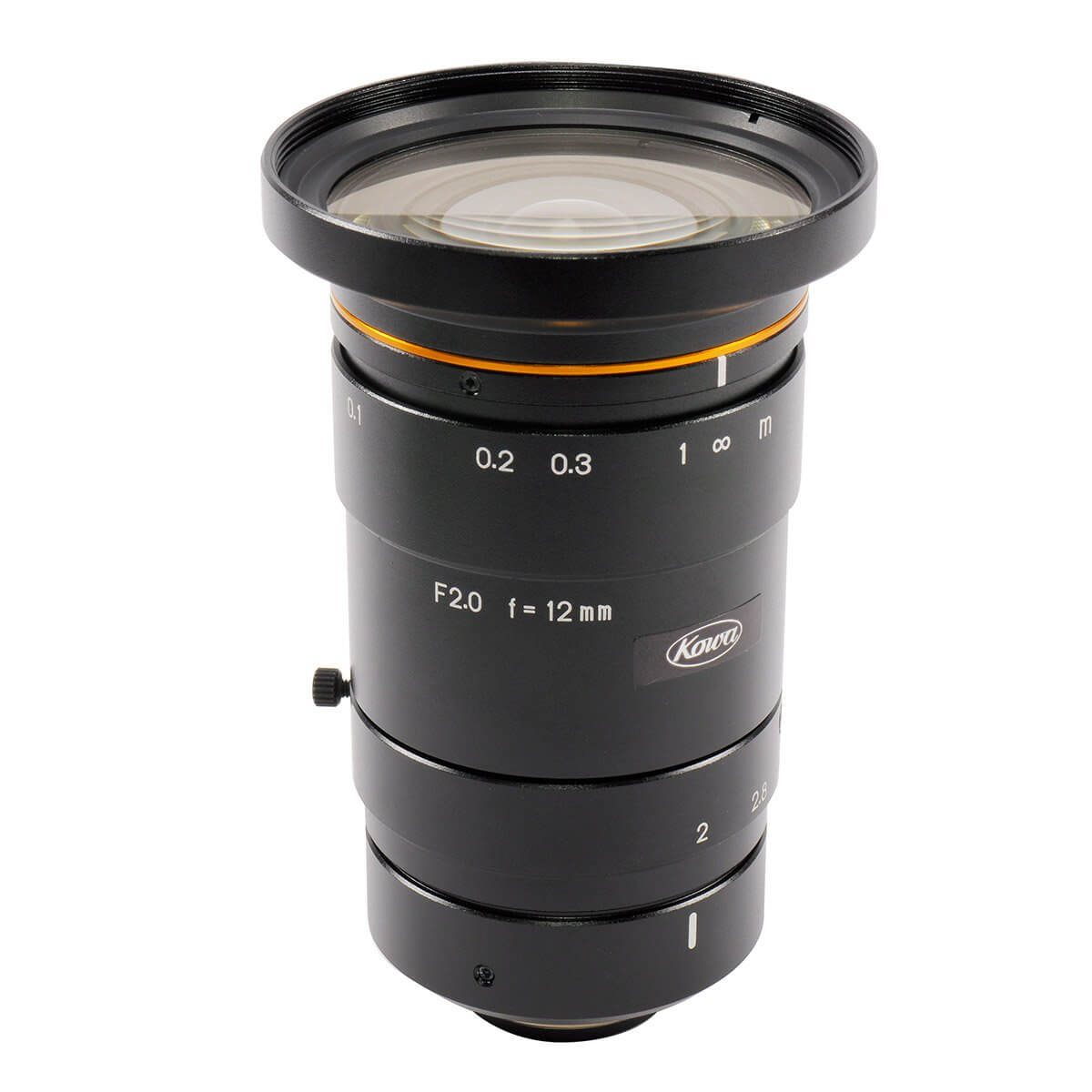 LM12XC 4/3 20MP 12mm F2.0 C Mount Lens - High Resolution Wide Angle Lens for CCTV, Machine Vision & Photography - Perfect for Surveillance, Industrial Inspection & Macro Shots