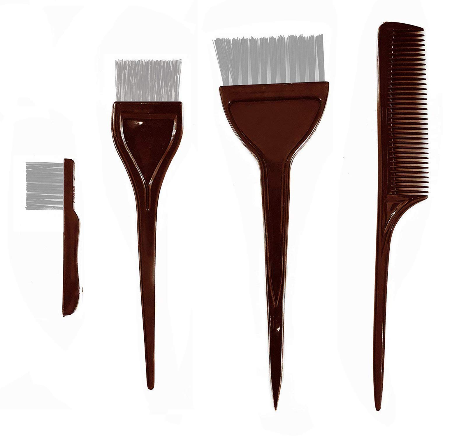 Majik Hair Dye Brush & Comb Set - Professional Hair Coloring Tools for Women & Men (25g, Brown) - Perfect for At-Home Hair Tinting, Highlights & Root Touch-Ups