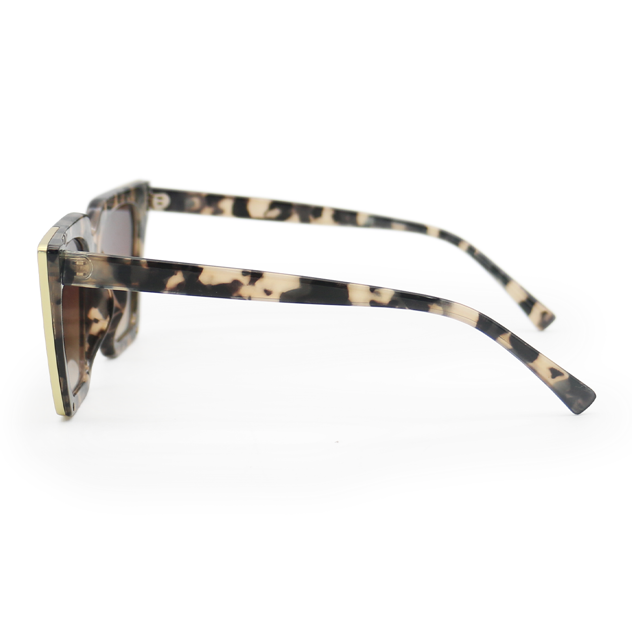 Sustainable Tortoise Frame Brown Lens Cateye Sunglasses for Women - Eco-Friendly Fashion Sunglasses for Outdoor, Beach & Driving - UV Protection Retro Style Shades