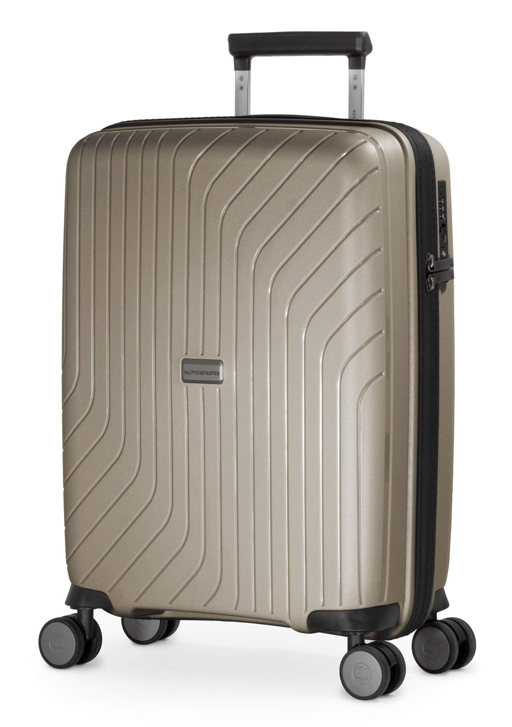 Premium Unisex Carry-On Luggage for Adults - Champagne Color, Lightweight & Durable Hand Luggage for Business Travel, Weekend Getaways & Airplane Cabin Use