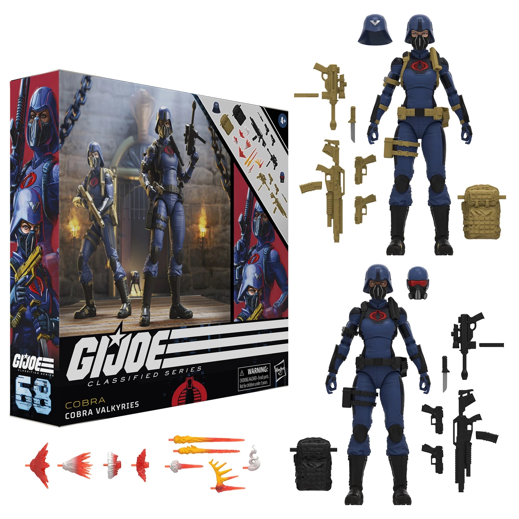 Cobra Valkyries G.I. Joe Classified Series 6-Inch Action Figure - Collectible Military Toy for Display & Play - Perfect for Fans, Collectors, and Cosplay Enthusiasts
