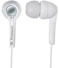 Panasonic RP-HJE50 Stereo In-Ear Headphones with High-Quality Sound - White | Perfect for Running, Gym, Travel & Daily Commute
