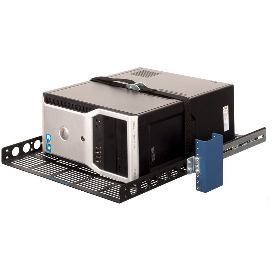 1U 28-Inch Universal Fixed Shelf - 150 lb Capacity for 4-Post & 2-Post Server Racks - Ideal for Data Center & Network Equipment Organization