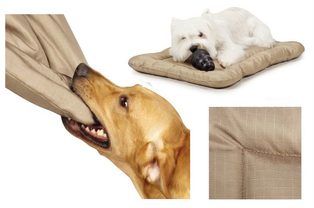 Heavy Duty Chew Resistant Dog Crate Mat - Reinforced Durable Pet Bed for Large Dogs (47.75