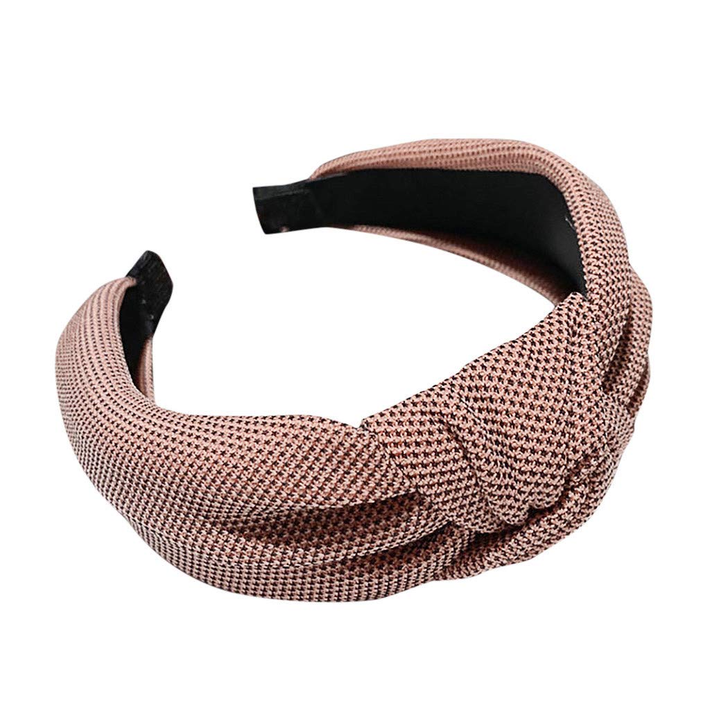 Women's Knitted Hairband Hoop - Fashion Hair Tie Headband for Running, Yoga, and Everyday Wear