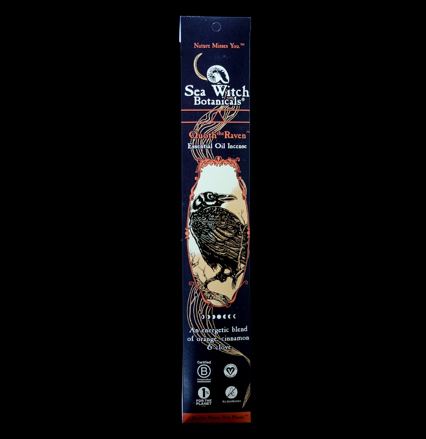 Quoth the Raven Scented Incense Sticks - Gothic Home Fragrance for Meditation, Yoga & Relaxation - Perfect for Halloween Decor & Edgar Allan Poe Inspired Spaces
